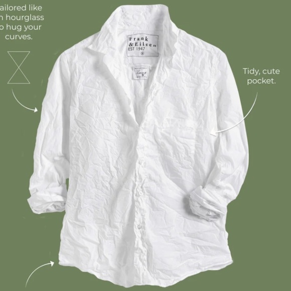 Frank&Eileen classic Signature Crinkle button up shirt - Picture 1 of 5